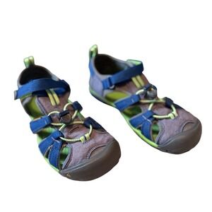 Keen Newport H2 Sandals Waterproof‎ Sport Shoes Blue Green Boys Big Kids Size 3